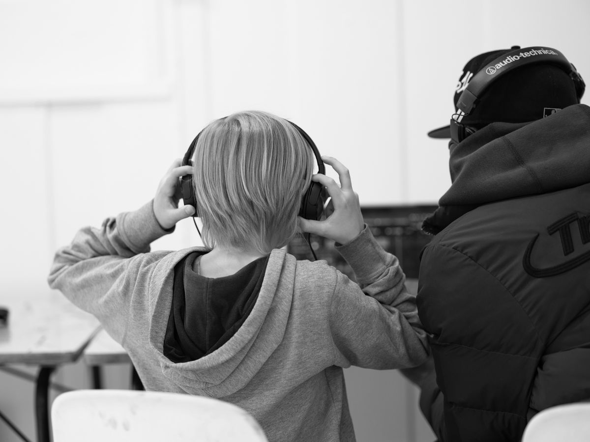From the week of workshops with Goldsmiths Alchemy. Photo: Helle Navratil.