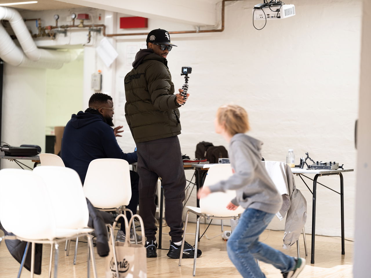 From the week of workshops with Goldsmiths Alchemy. Photo: Helle Navratil.