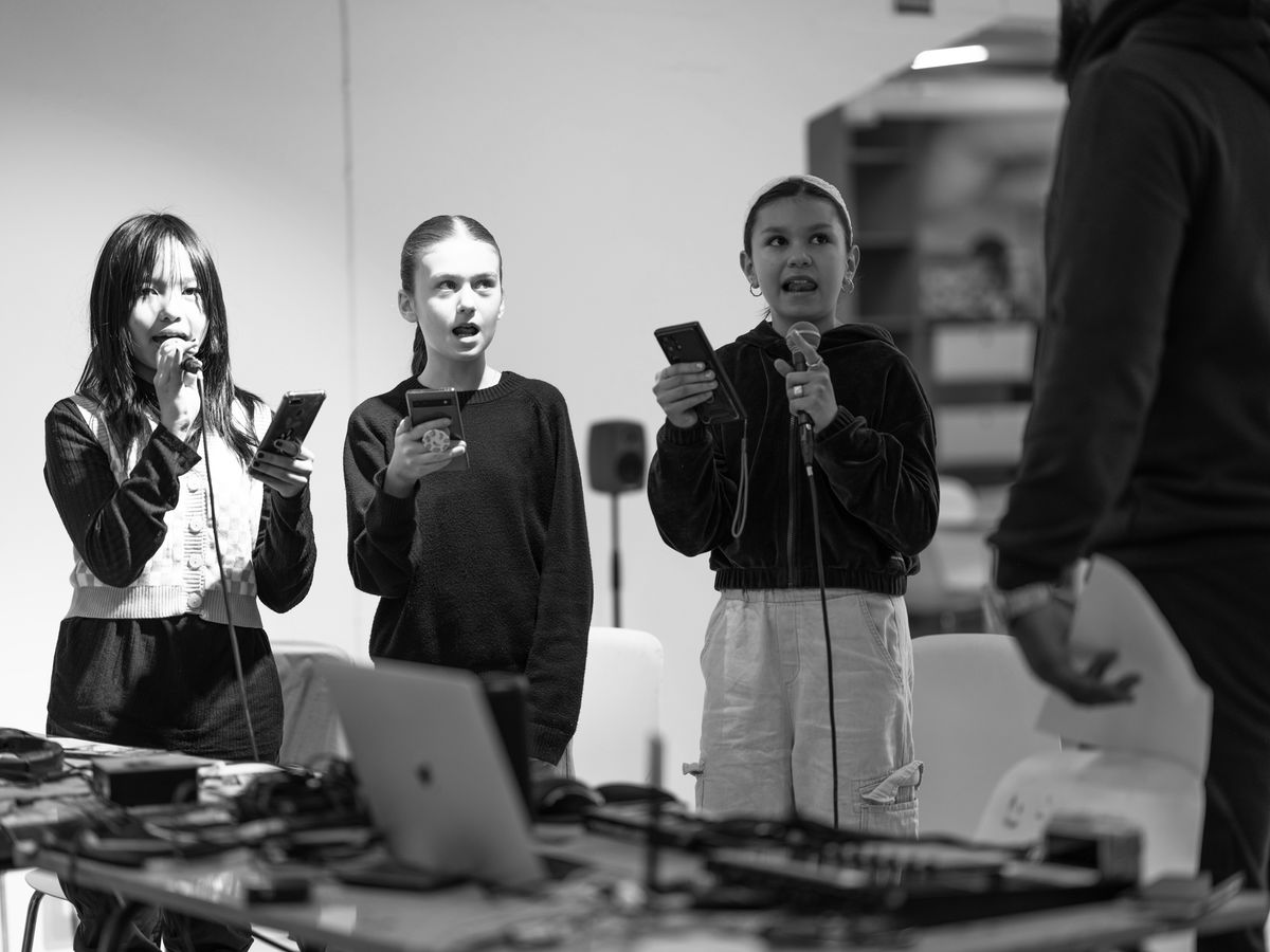 From the week of workshops with Goldsmiths Alchemy. Photo: Helle Navratil.