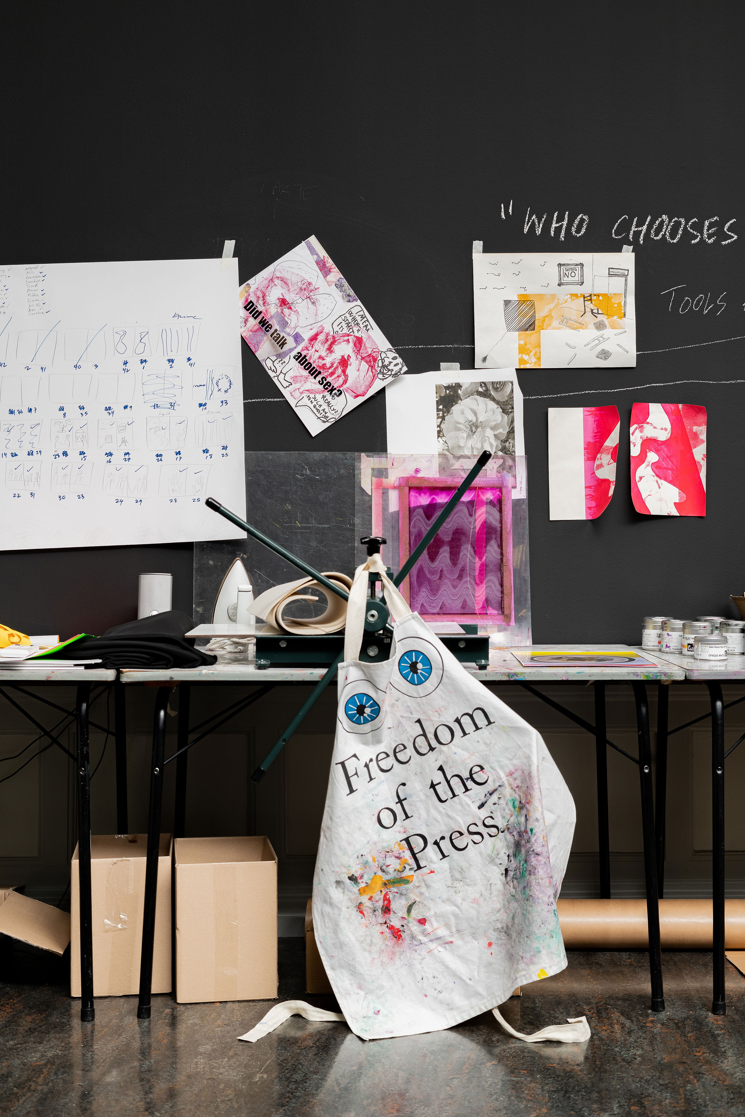 Ciara Phillips, Whatever happened to that bridge we crossed? (2019), installation view. Photo: Erik Sæter Jørgensen.