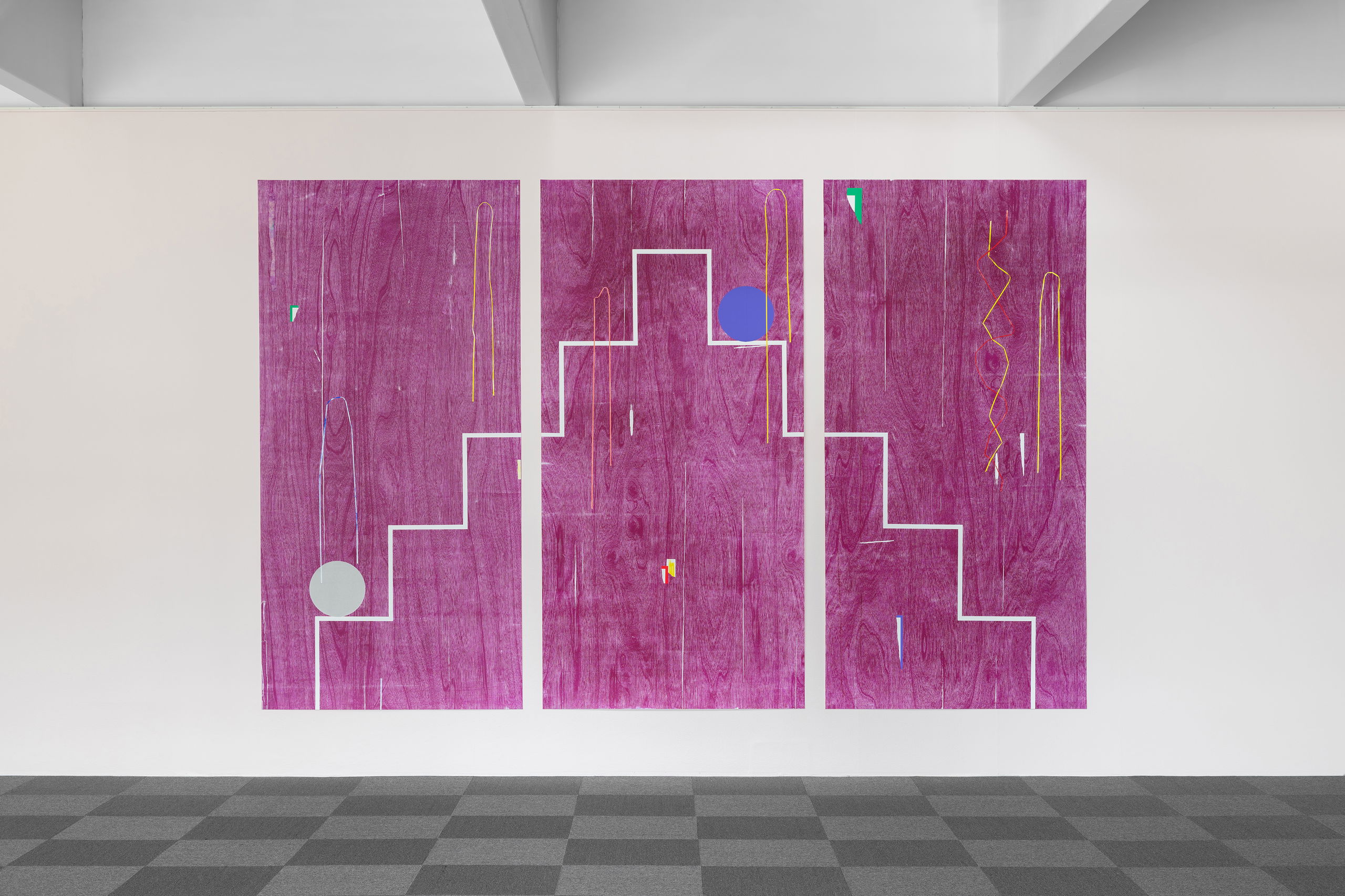 Ciara Phillips, Whatever happened to that bridge we crossed? (2019), installation view. Photo: Erik Sæter Jørgensen.