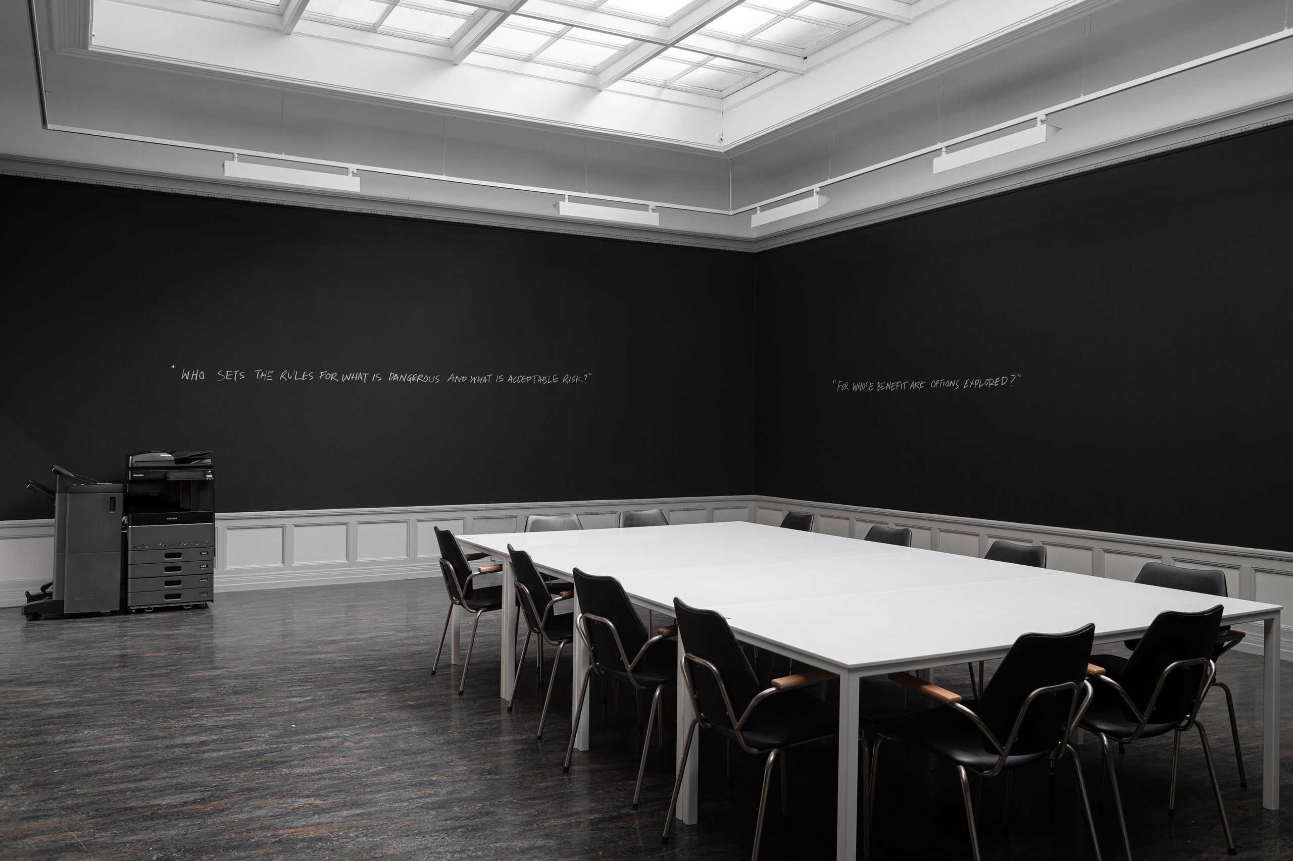 Ciara Phillips, Whatever happened to that bridge we crossed? (2019), installation view. Photo: Erik Sæter Jørgensen.