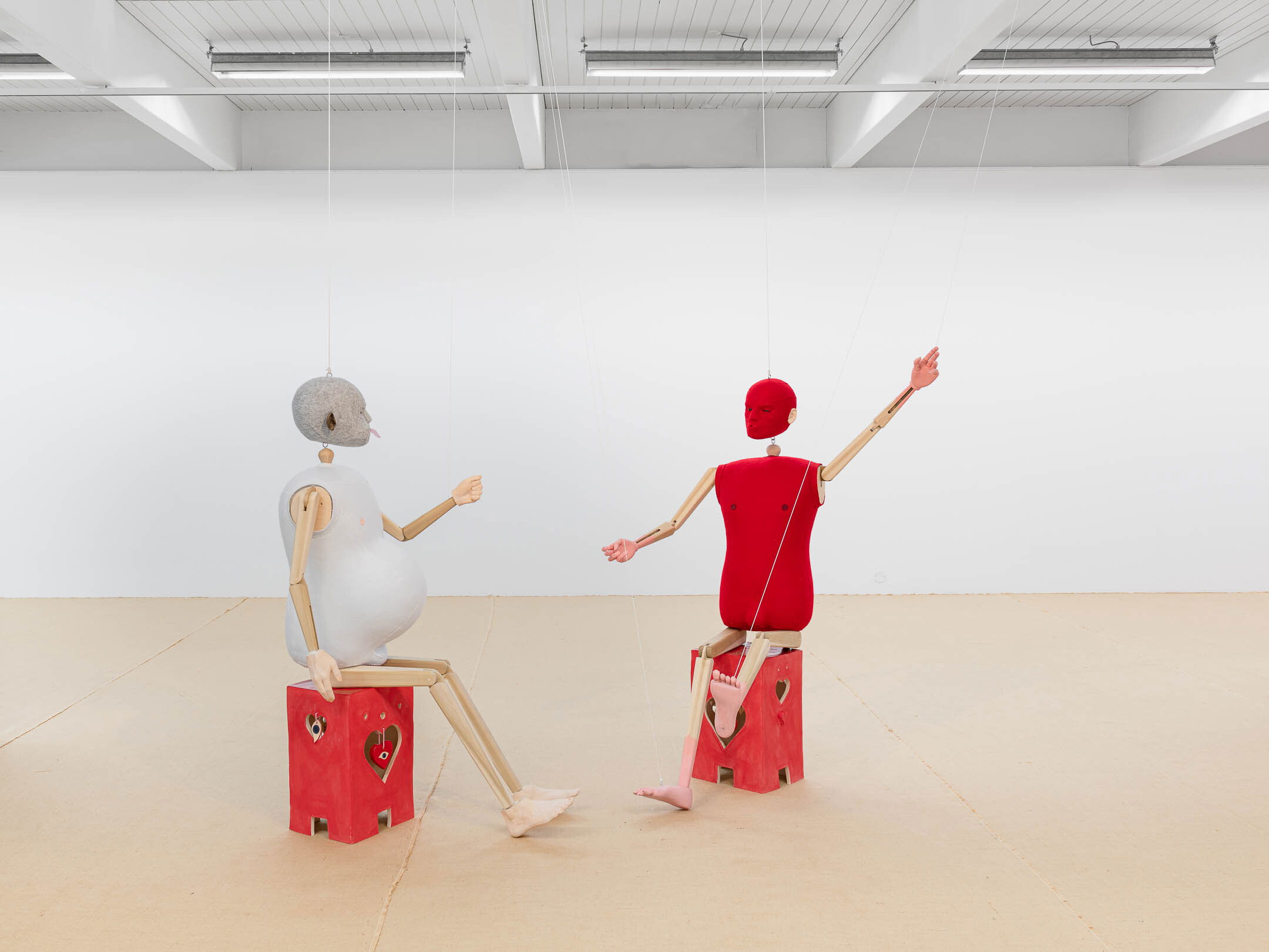 Jonathan Baldock, Me, Myself and I (2020), installation view. Photo: Erik Sæter Jørgensen.