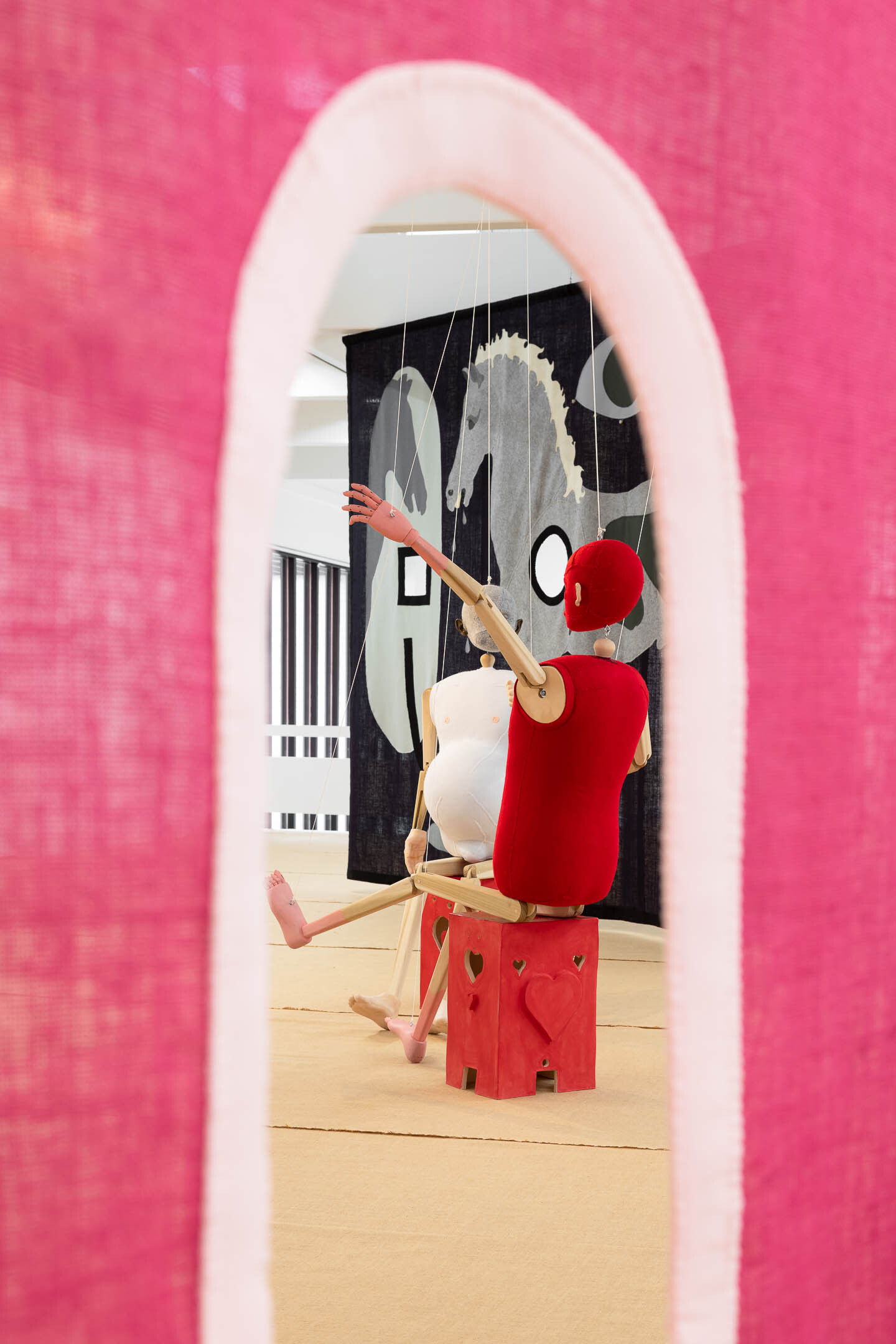 Jonathan Baldock, Me, Myself and I (2020), installation view. Photo: Erik Sæter Jørgensen.