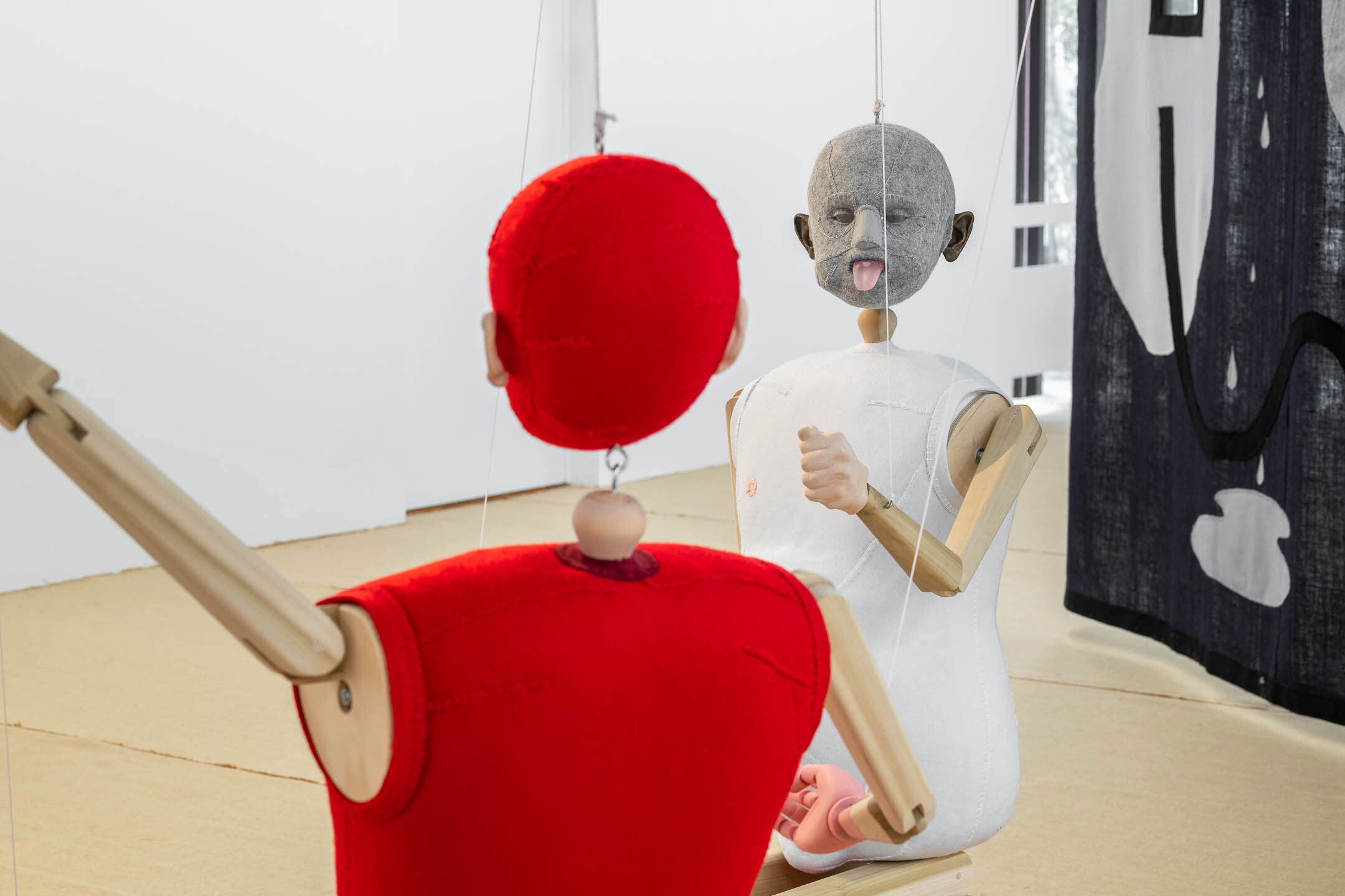 Jonathan Baldock, Me, Myself and I (2020), installation view. Photo: Erik Sæter Jørgensen.