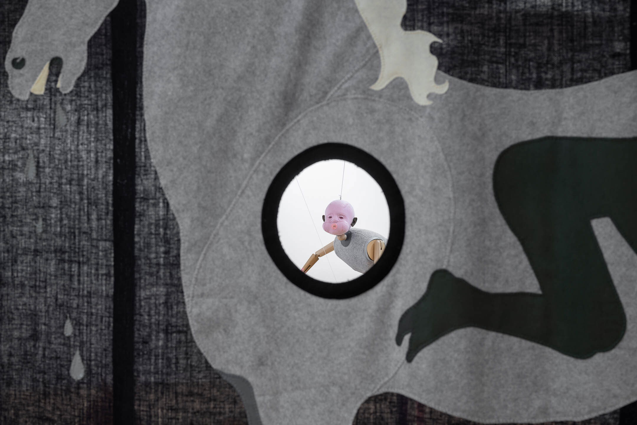 Jonathan Baldock, Me, Myself and I (2020), installation view. Photo: Erik Sæter Jørgensen.