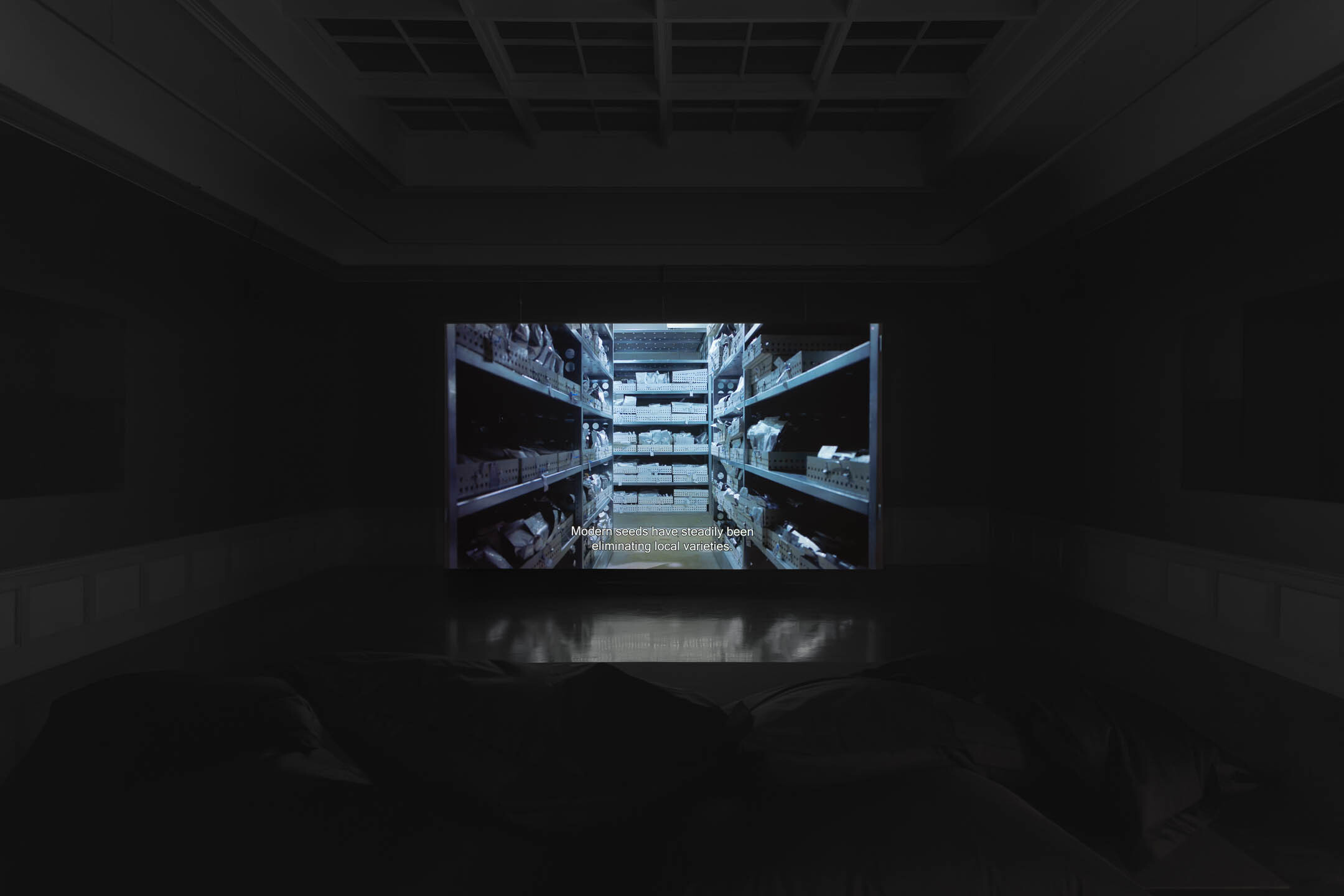 Jumana Manna, Break, Take, Erase, Tally (2025), installasjonsoversikt. Foto: Erik Sæter Jørgensen