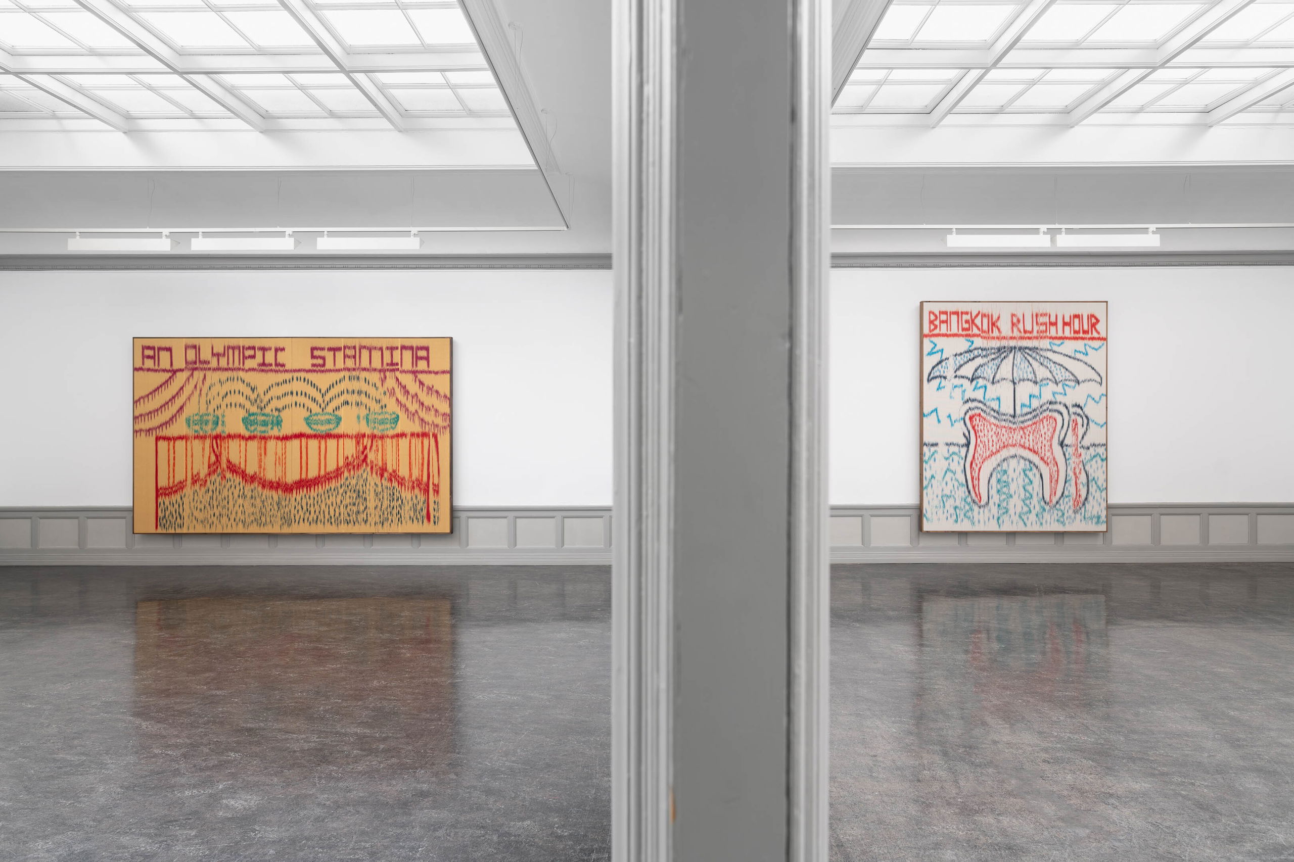 Mark Corfield-Moore, We Speak Chicken (2024), installasjonsoversikt. Foto: Erik Sæter Jørgensen.