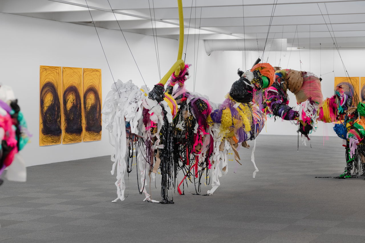Nnena Kalu, Creations of Care (2025), installation view. Photo: Erik Sæter Jørgensen.