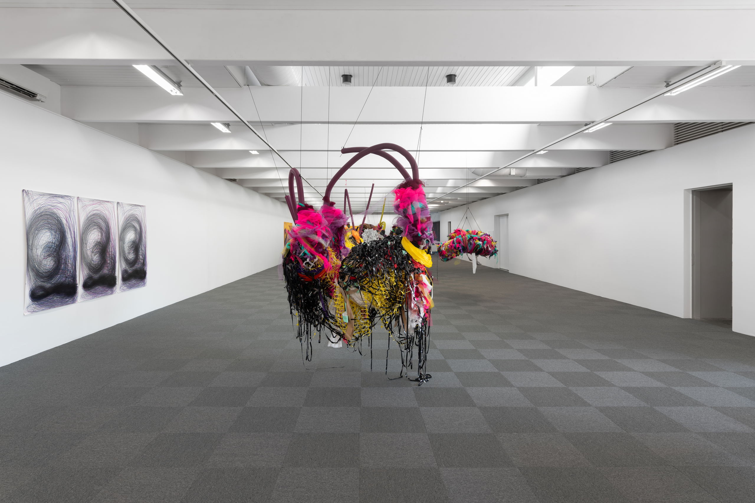 Nnena Kalu, Creations of Care (2025), installation view. Photo: Erik Sæter Jørgensen / Kunsthall Stavanger.