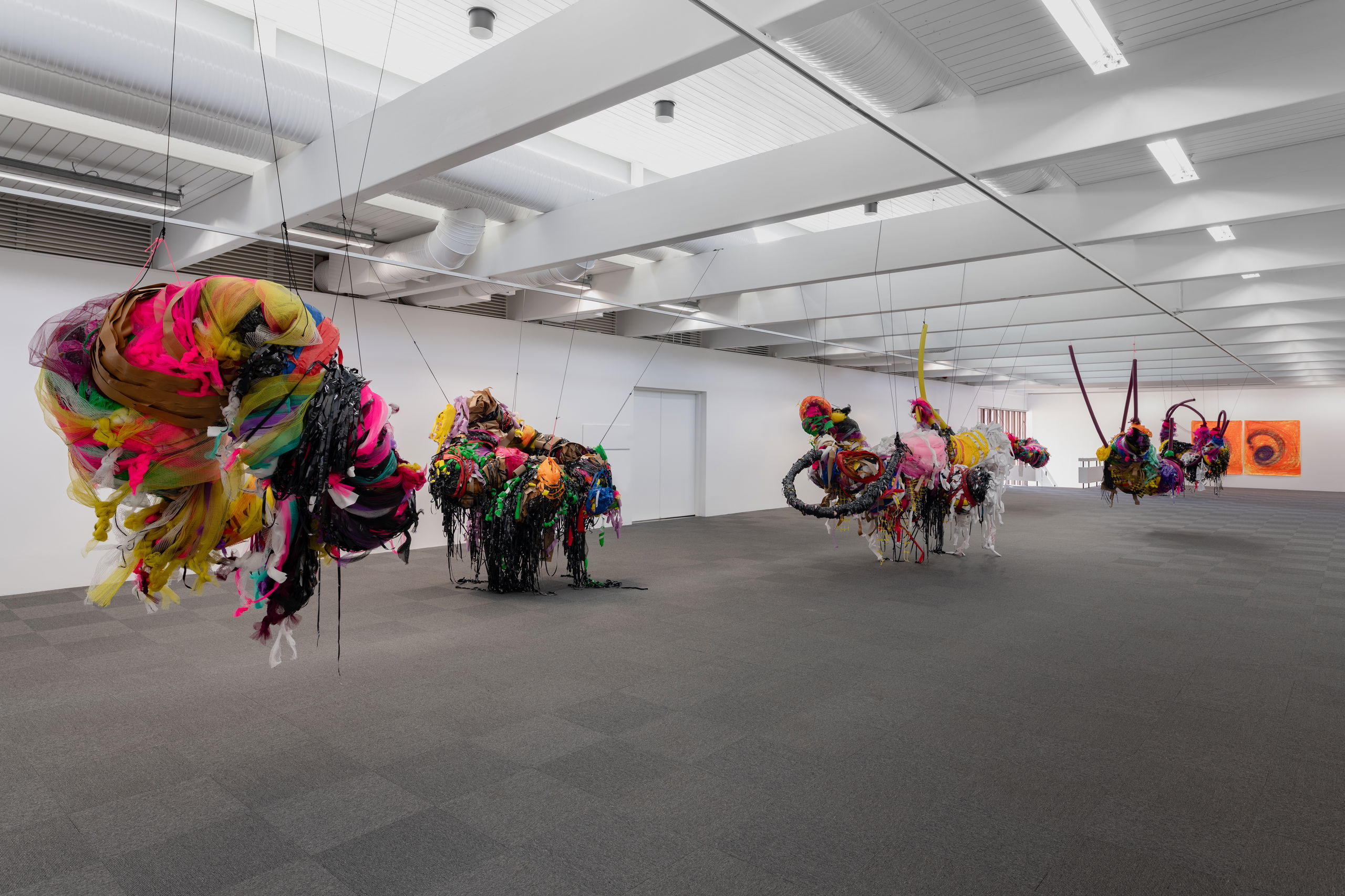 Nnena Kalu, Creations of Care (2025), installation view. Photo: Erik Sæter Jørgensen / Kunsthall Stavanger.