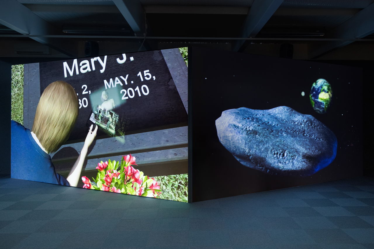 Peggy Ahwash, Vision Machines (2022), installation view. Photo: Erik Sæter Jørgensen.