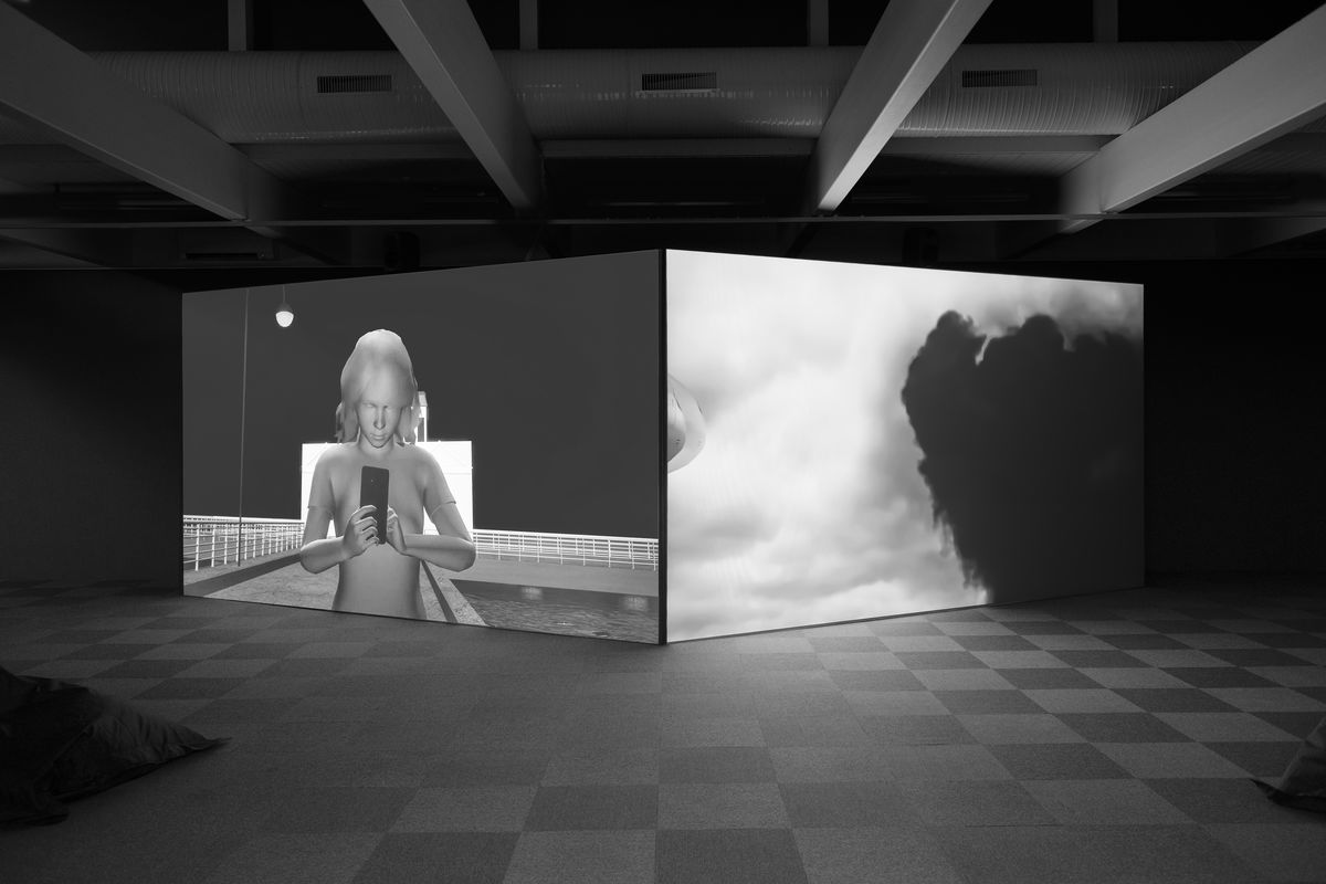 Peggy Ahwash, Vision Machines (2022), installation view. Photo: Erik Sæter Jørgensen.