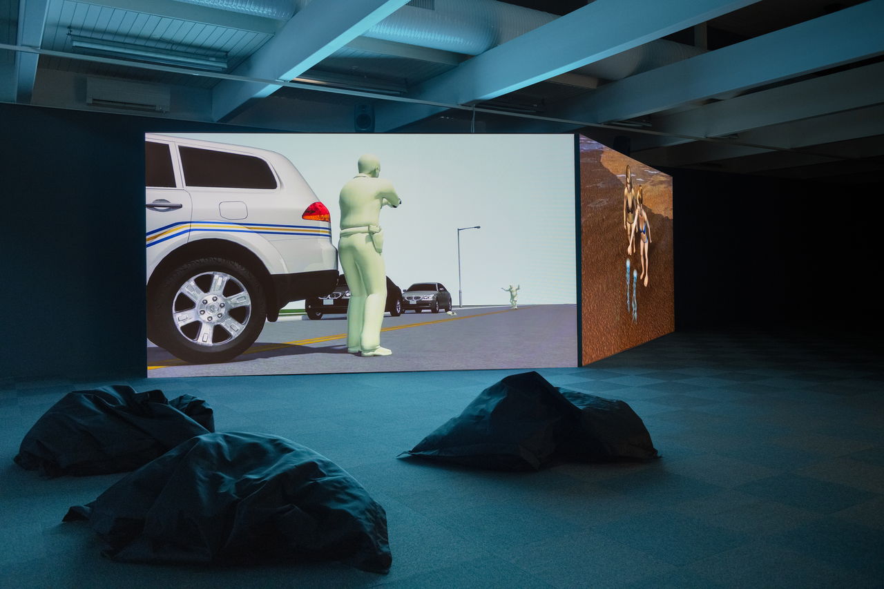 Peggy Ahwash, Vision Machines (2022), installation view. Photo: Erik Sæter Jørgensen.