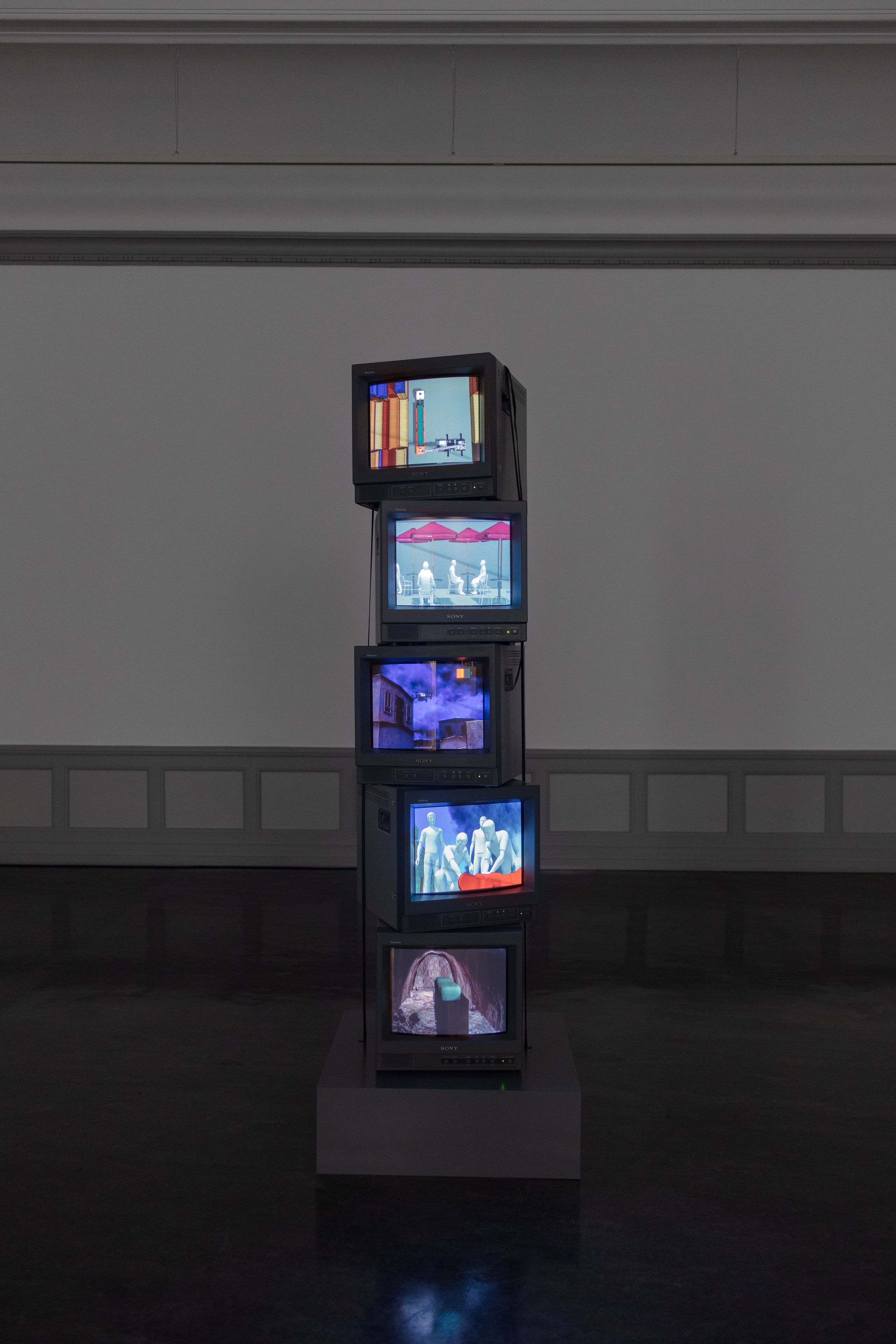 Peggy Ahwash, Vision Machines (2022), installasjonsoversikt. Foto: Erik Sæter Jørgensen.