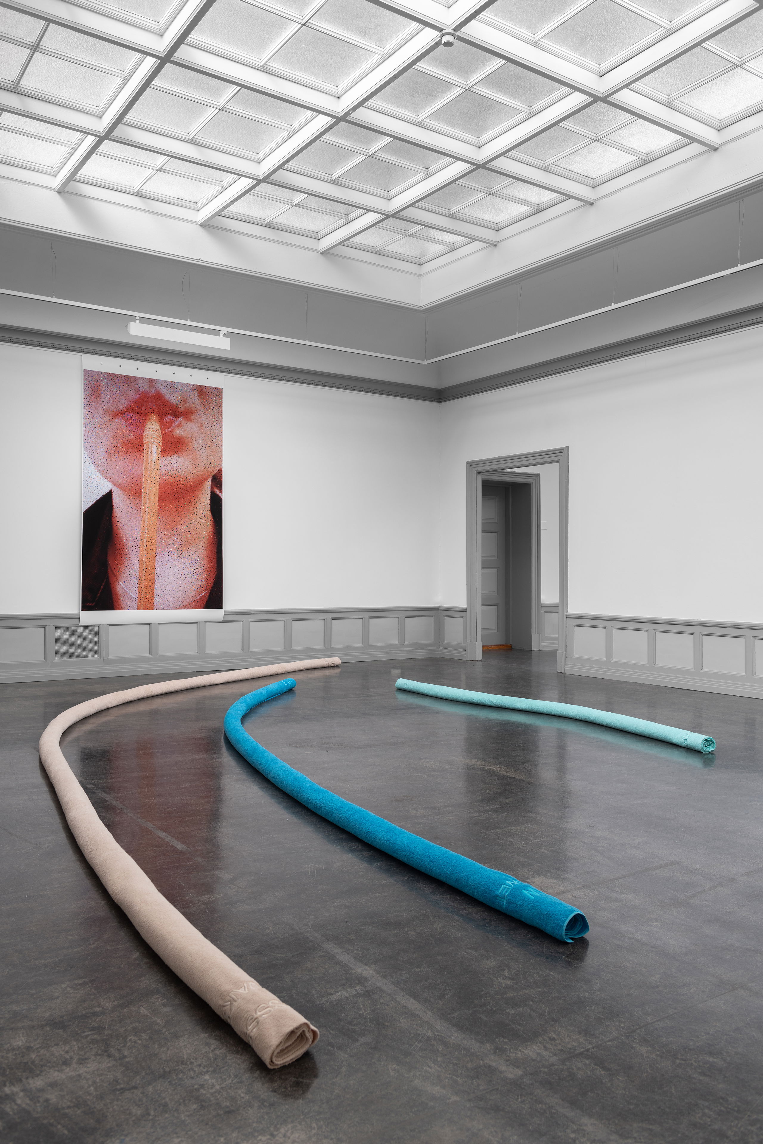 Sandra Vaka, Suge (2019), installasjonsoversikt. Foto: Erik Sæter Jørgensen.