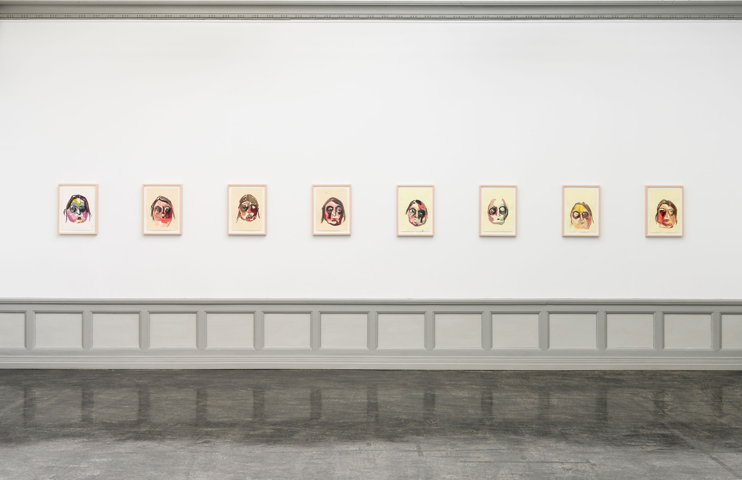 Vanessa Baird, Here we are again, happy as can be, all good pals and jolly good company (2021), installation view. Photo: Kunsthall Stavanger / Markus Johansson (Bitmap).