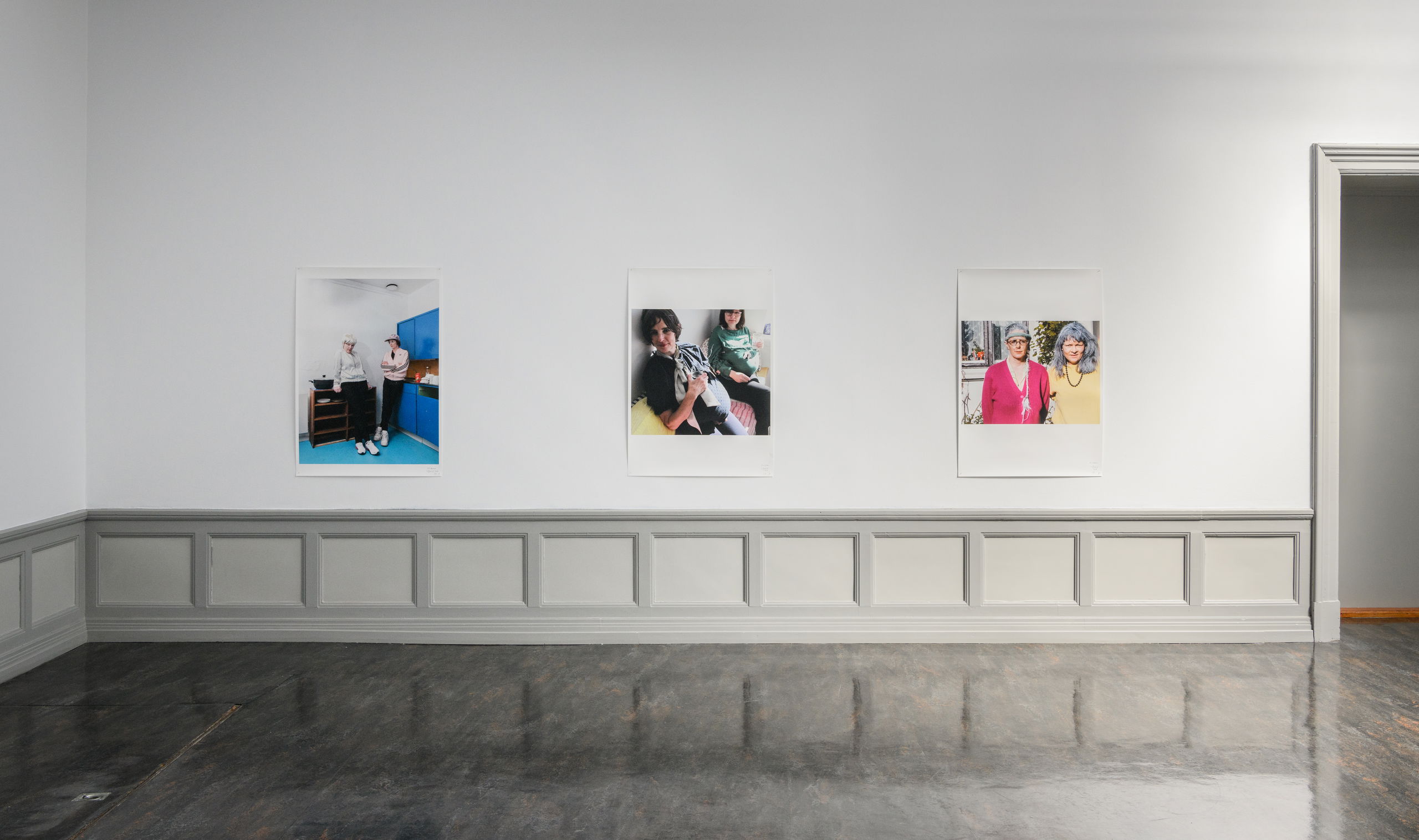 Vanessa Baird, Here we are again, happy as can be, all good pals and jolly good company (2021), installation view. Photo: Kunsthall Stavanger / Markus Johansson (Bitmap).