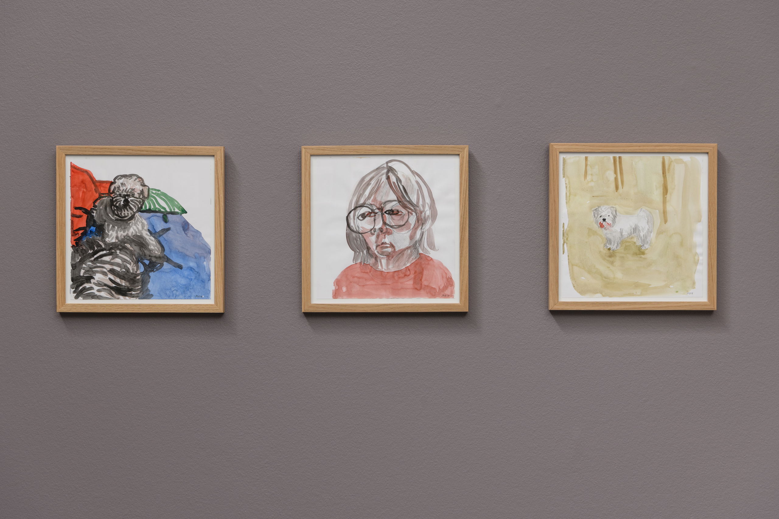 Vanessa Baird, Here we are again, happy as can be, all good pals and jolly good company (2021), installation view. Photo: Kunsthall Stavanger / Markus Johansson (Bitmap).