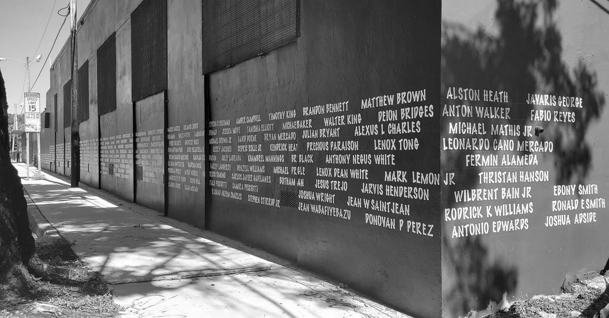Vanta Black, Say Their Names (2020), Endof Wall.
