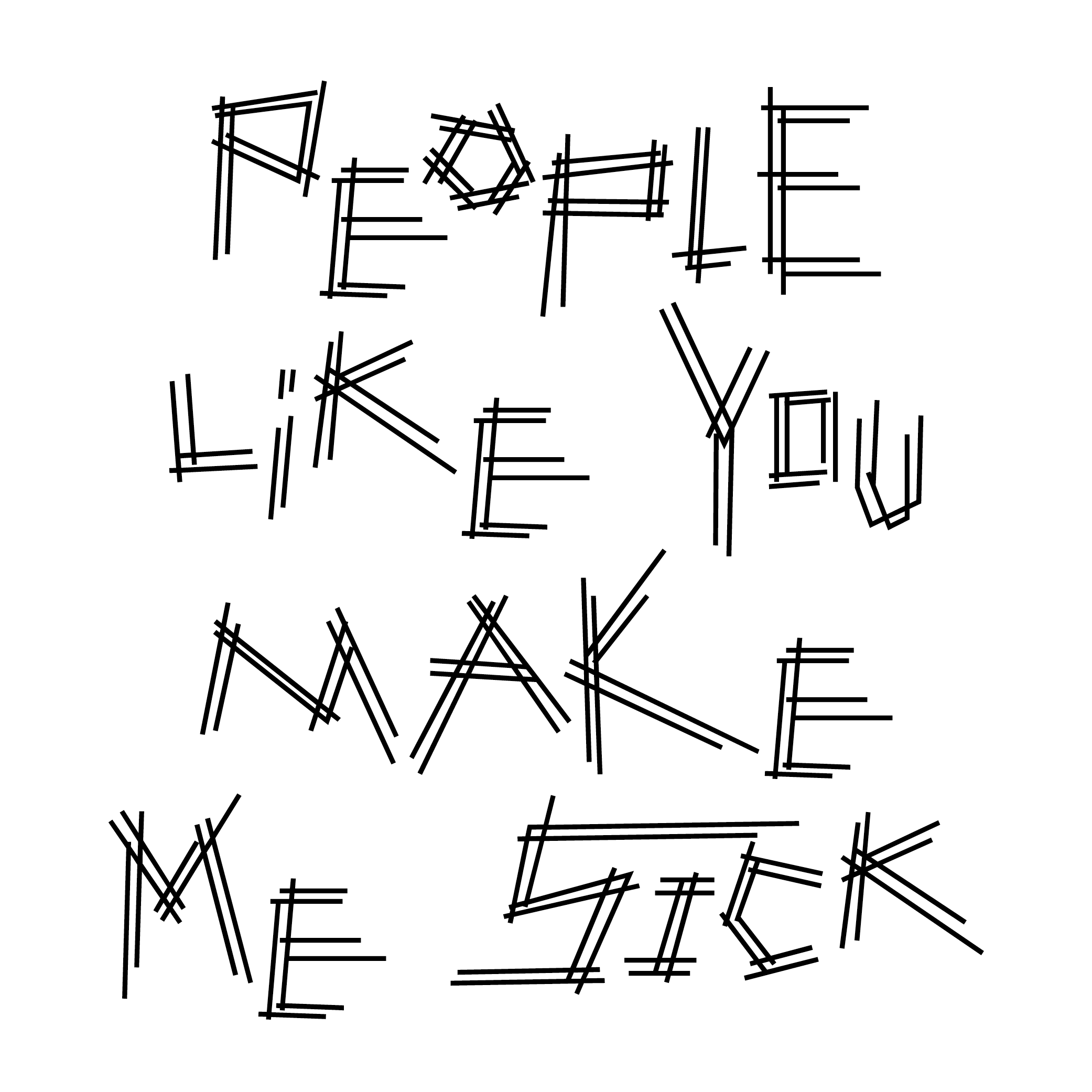 Typeeksempel av Gerardo Velázquez.